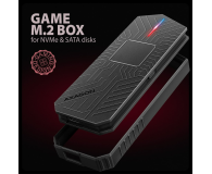 Axagon EEM2-GAM USB-C 10Gbps - M.2 NVMe & SATA SSD GAME M.2 box - 1485445 - zdjęcie 9